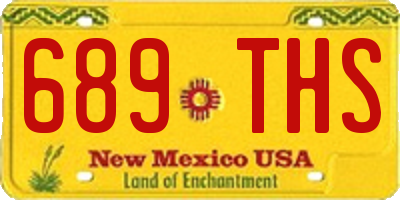 NM license plate 689THS
