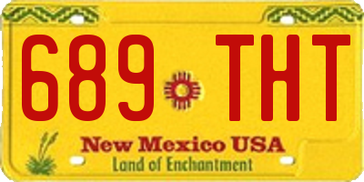 NM license plate 689THT