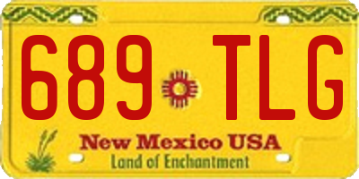 NM license plate 689TLG