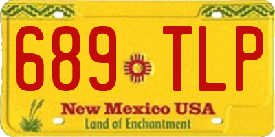 NM license plate 689TLP