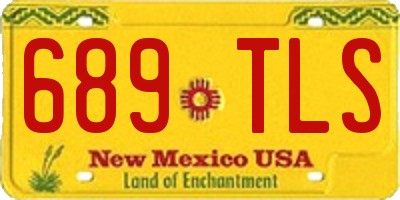 NM license plate 689TLS