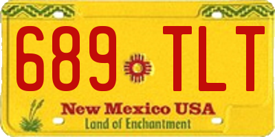 NM license plate 689TLT