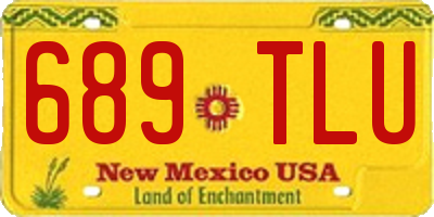 NM license plate 689TLU
