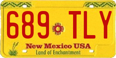 NM license plate 689TLY