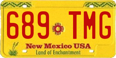 NM license plate 689TMG