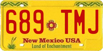NM license plate 689TMJ