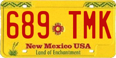 NM license plate 689TMK