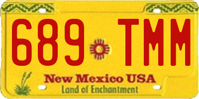 NM license plate 689TMM