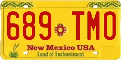 NM license plate 689TMO