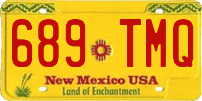 NM license plate 689TMQ