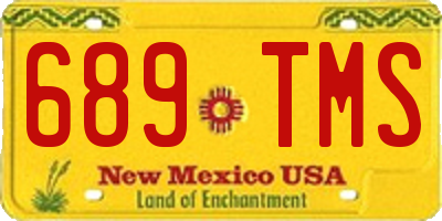 NM license plate 689TMS