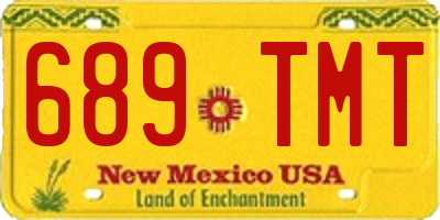 NM license plate 689TMT