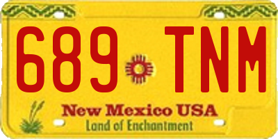 NM license plate 689TNM