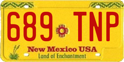 NM license plate 689TNP