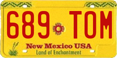 NM license plate 689TOM