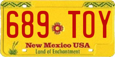 NM license plate 689TOY