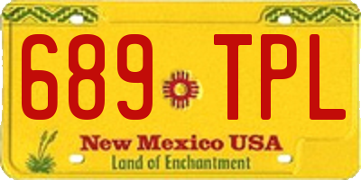 NM license plate 689TPL