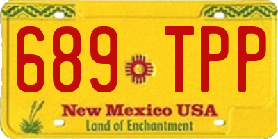 NM license plate 689TPP