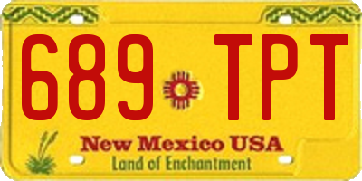 NM license plate 689TPT