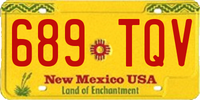 NM license plate 689TQV