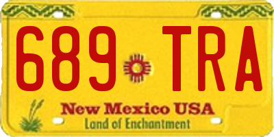 NM license plate 689TRA