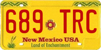 NM license plate 689TRC