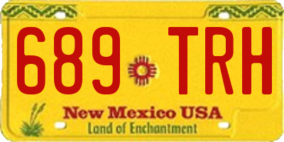 NM license plate 689TRH