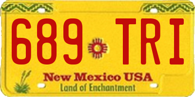 NM license plate 689TRI