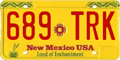 NM license plate 689TRK