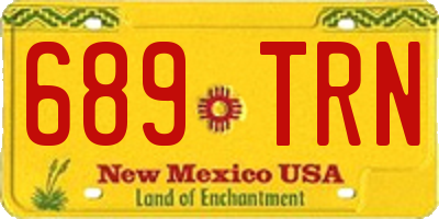NM license plate 689TRN