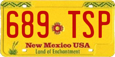 NM license plate 689TSP