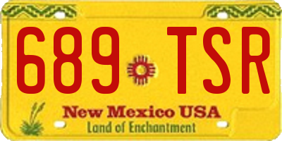 NM license plate 689TSR