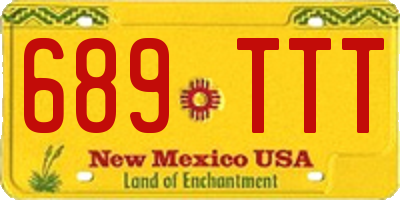 NM license plate 689TTT