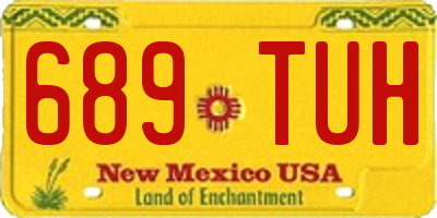 NM license plate 689TUH