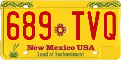 NM license plate 689TVQ
