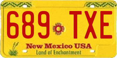 NM license plate 689TXE