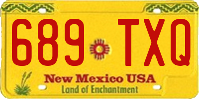 NM license plate 689TXQ