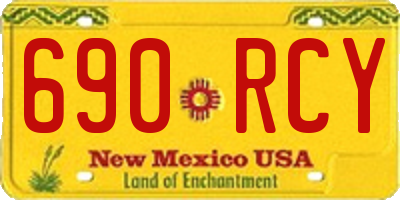 NM license plate 690RCY