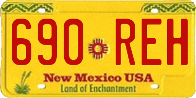 NM license plate 690REH