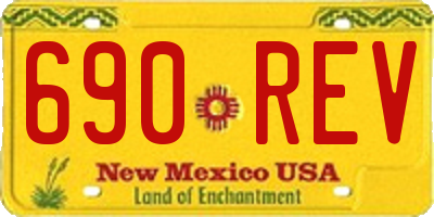 NM license plate 690REV