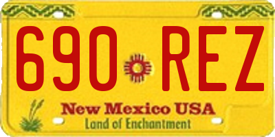 NM license plate 690REZ