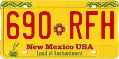 NM license plate 690RFH