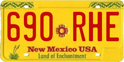NM license plate 690RHE