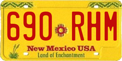 NM license plate 690RHM