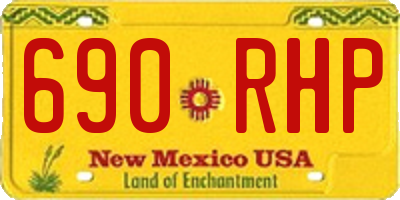 NM license plate 690RHP