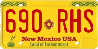 NM license plate 690RHS