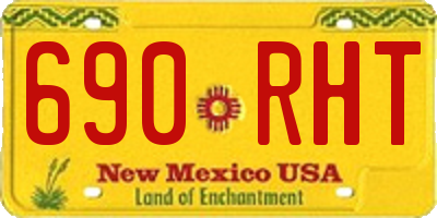 NM license plate 690RHT