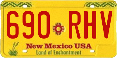 NM license plate 690RHV