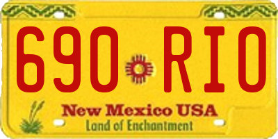 NM license plate 690RIO