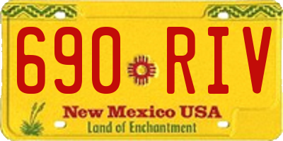 NM license plate 690RIV